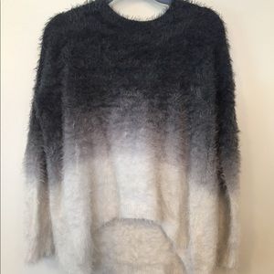 Ombré high low sweater